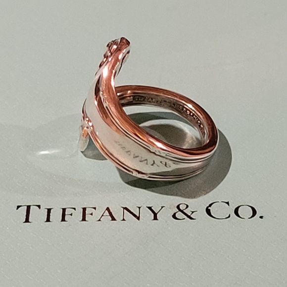 1961 Tiffany & Company Provence Spoon Ring in Sterling Silver #5 Vintage - Picture 4 of 15